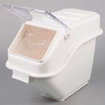 厨房计量白色面粉大米21gl 27gl配料箱分配器塑料食品储存容器桶