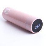 升华真空保温瓶白色LED温度显示磨砂水瓶定制保温杯