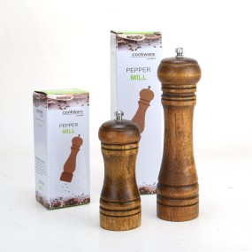 Adjustable 5inch 8inch Ceramic Rotor Solid Wood Kitchen Gadgets Pepper Grinders and Mill
