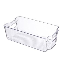 热卖厨房塑料拉出存储盒透明抽屉冰箱食品组织者与处理