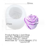 新产品3D玫瑰花硅胶方糖模具DIY工艺树脂模具蛋糕蜡烛肥皂制作慕斯冰蛋糕巧克力模具
