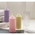 Diy香薰塑料和硅胶蜡烛模具石膏手工3d定制形状硅胶蜡烛模具