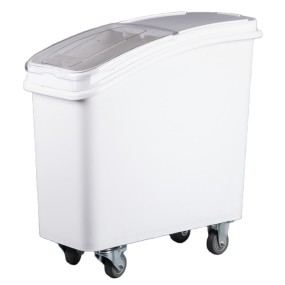 厨房计量白色面粉大米21gl 27gl配料箱分配器塑料食品储存容器桶