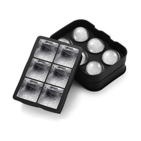 Food Grade Silicone Custom Design Large Bpa Free Sphere Ice Moulds Ball Molds Ice Cube Trays