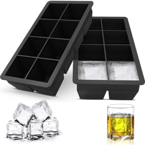 Silicone Ice Tray Membrane 8-piece Silicone 6-piece square Ice Tray Silicone 4-piece square Ice Tray