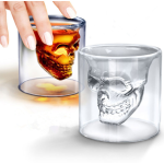 耐热硼硅骨架形双壁葡萄酒威士忌小玻璃杯