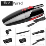 热卖新产品高吸力过滤器12V干湿无绳便携式汽车真空吸尘器带LED灯