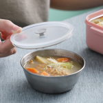 304不锈钢和塑料可堆叠密封保持食品热午餐盒便当食品储存容器为成人和儿童