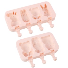 Cartoon Ice Cream Mold Popsicle Mold Homemade Food Grade Popsicle Ice Cube Ice Box Model Household