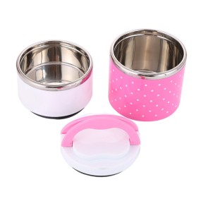 2023时尚新款聚丙烯材料多功能不锈钢饭盒