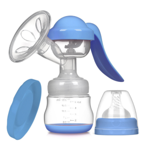 Cheap Price Baby Breastfeeding Pump Single Manual Breast Milk Pump With Feeding Bottle