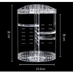 Hot Sale Makeup Organizer Display Stand Acrylic Cosmetic Organizer 360 Rotating Cosmetic Storage Rack Large Capacity