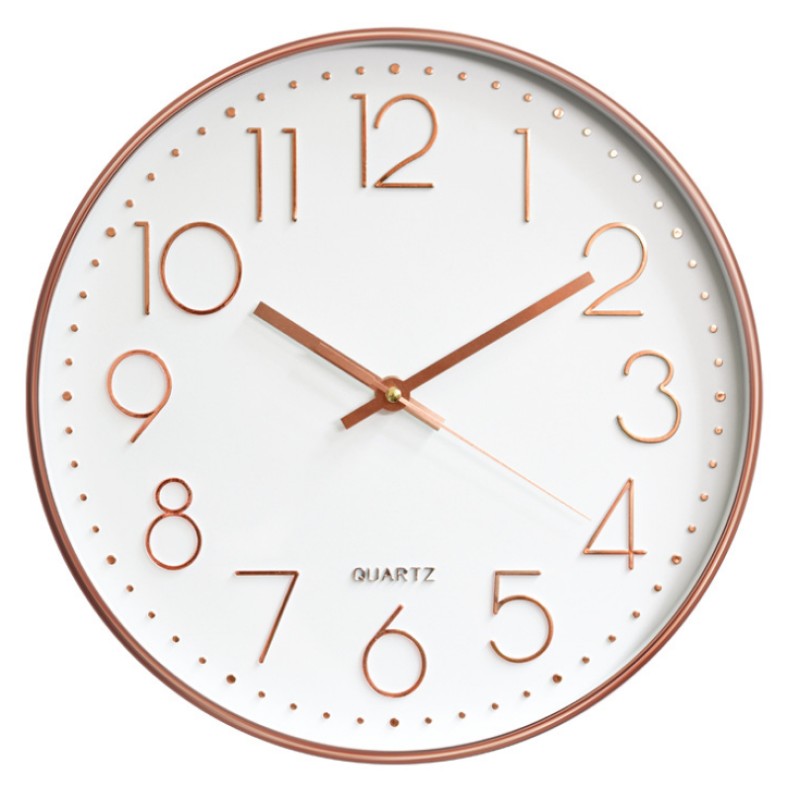 Online Hot Selling Sale New Product 12 Inch 30cm Injection Color Plastic Round Silent Wall Clock Home Decoration Tool Supplies
