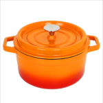工厂高品质的炊具OEM ODM提供红色铸铁搪瓷砂锅烹饪锅与绝缘垫