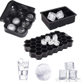 Food Grade Silicone Ice Tray Set Honeycomb Ice Tray Silicone 6 Square Ice Tray Silicone 6 Round