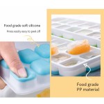 设计师DIY小冰淇淋宝宝硅胶冰托盘橡胶冰托盘与容器盖和垃圾箱