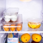 热卖厨房塑料拉出存储盒透明抽屉冰箱食品组织者与处理