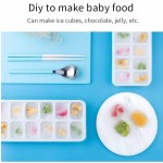 设计师DIY小冰淇淋宝宝硅胶冰托盘橡胶冰托盘与容器盖和垃圾箱