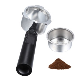 51mm Stainless Steel Espresso Coffee Machine Portafilter Bottomless Portafilter Coffee Machine Coffee Handle
