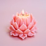 来源工厂莲花香薰蜡烛硅胶模具手工模拟花汽车扩散石模具