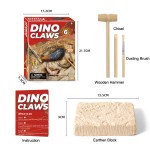 恐龙爪儿童手工Diy雷克斯霸王龙骨架模拟化石考古挖掘玩具