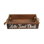 High Quality Funny Word Rustic Wood Toilet Paper Holder Perfect for Farmhouse Bathroom Kitchen Decor Box