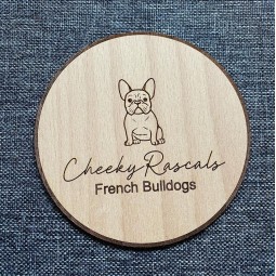 Custom Design Engraved Announcement Print Polyester Milestone Wood Card