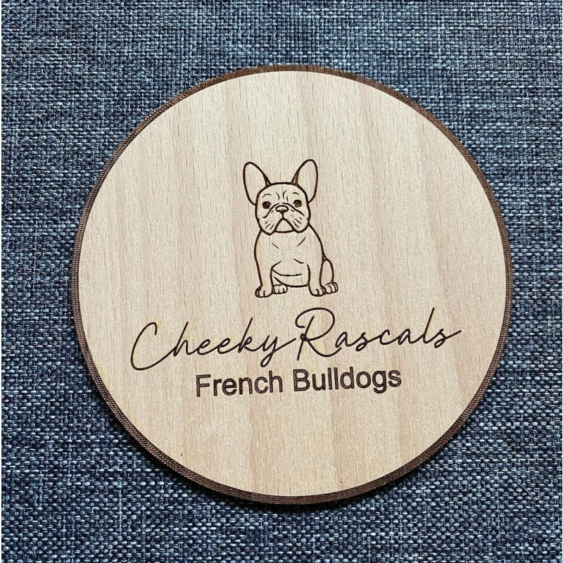 Custom Design Engraved Announcement Print Polyester Milestone Wood Card