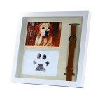Wholesale Wooden Pet Paw Print Photo Frame Personalized Pet Memorial Frame
