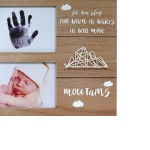 Custom Non-Toxic No-Bake Clay Deluxe Baby Footprint and Handprint Baby Frame Kit