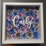 Wooden Craft A4 Shadow Box with Glass Front Wood Keepsake Frame Box Wholesale 12x12