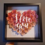 Shadow Box 4x6 Photo Frame with HD Plexiglass Deep Wood Memory Box Flower Display Case