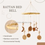 Wooden Bed Chime Wind Chime Hanging Decor Children's Room Crib Hanging Bedroom Room Decor Bed Mobile