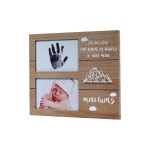 Custom Non-Toxic No-Bake Clay Deluxe Baby Footprint and Handprint Baby Frame Kit