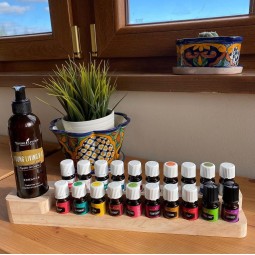 Custom Wooden Essential Oil Storage Organizer Display Stand