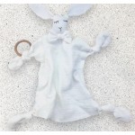 Custom Size Large Bunny 100% Cotton Muslin Swaddle Blanket Baby Burp Cloth