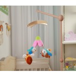 Nordic Style Children's Room Crochet Hanging Ornament Newborn Baby Crib Bird Flower Hanging Mobile Baby Toy