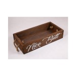 High Quality Funny Word Rustic Wood Toilet Paper Holder Perfect for Farmhouse Bathroom Kitchen Decor Box