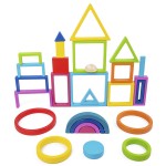 Sunny DIY Rainbow Stacker Set Children Education Montessori Wooden Building Blocks - Zhejiang Model Edu Toys Unisex Toys