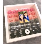 Shadow Box 4x6 Photo Frame with HD Plexiglass Deep Wood Memory Box Flower Display Case