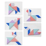 Custom Children Wooden Multi-functional Puzzle Wooden Toy Stacking Game Stacking Geometric Blocks