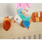 Nordic Style Children's Room Crochet Hanging Ornament Newborn Baby Crib Bird Flower Hanging Mobile Baby Toy