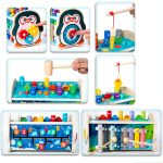 Wholesale Early Education Educational Toys Children Enlightenment Wooden Percussion Instrument Fishing Toys