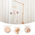 Hot Selling Nursery Wooden Crib Mobile Stand Mosquito Net Hanging Rod Baby Mobile