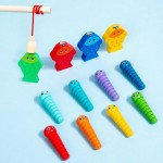 Wholesale Early Education Educational Toys Children Enlightenment Wooden Percussion Instrument Fishing Toys