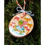 Custom DIY Craft Natural Wood Slice Paint Christmas Round Tree Ornament Wood Slice