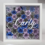 High Quality Custom 8x8 Acrylic Wood Shadow Box Display Case White Wall Art 3D Photo Frame