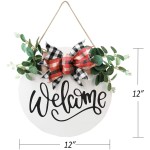 Wholesale Interchangeable Hanging Wooden Spring Welcome Home Farmhouse Sign