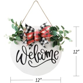 Wholesale Interchangeable Hanging Wooden Spring Welcome Home Farmhouse Sign