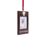 Custom Personalized Pet's First Christmas Frame Photo Ornament Souvenir